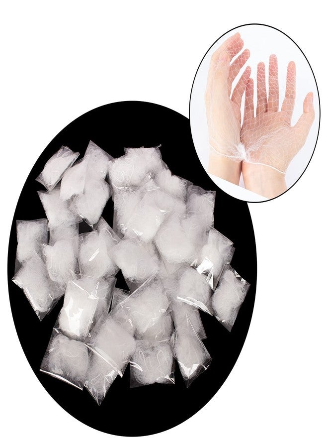 ويكين مجموعة ويكن من 20 قطعة من شبكات الشعر ذات الحواف المطاطية غير المرئية بطول 50 سم، مناسبة للنساء، لصنع تسريحة الكعكة، والنوم، وراقصات الباليه، والمطبخ، وخدمة الطعام، لون أبيض (عبوة فردية من 20 قطعة). - Image 2